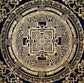 Golden Kalachakra Mandala Thangka