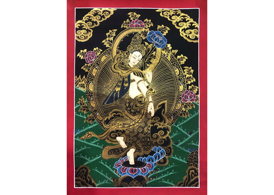 White Tara Thangka Painting